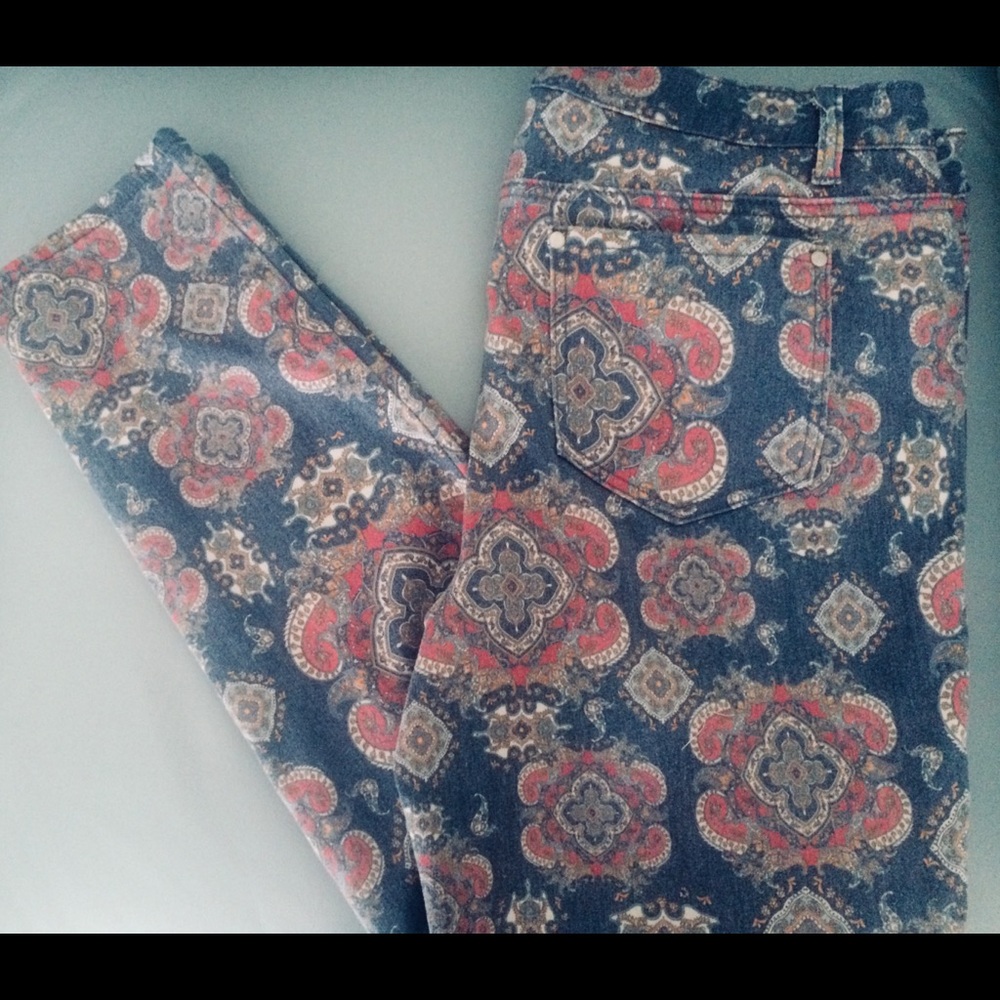 Vintage Print Jean, Size 16, Never Worn
